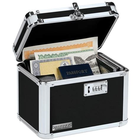 black metal lock box|vaultz locking personal storage box.